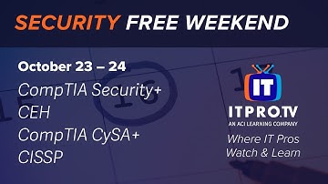 Cybersecurity Free Weekend | ITProTV