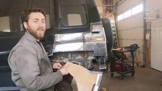 Clargo Garage- 94 suzuki sidekick rear quarter panel/inner wheel well replacement part 2-episode 6