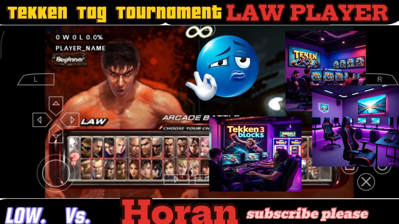 Tekken Tag  tournament👊Low super punch basic training Hard Move 😡😡