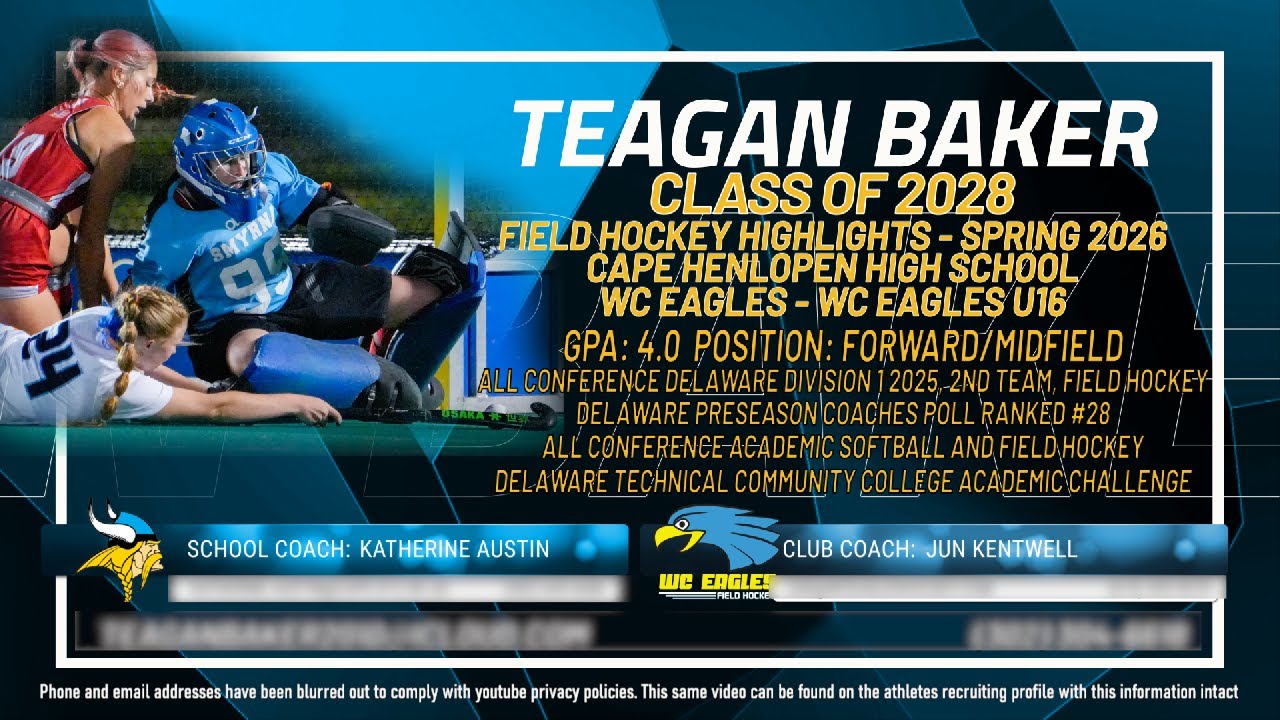 Teagan Baker - Spring 2026 Field Hockey Highlights