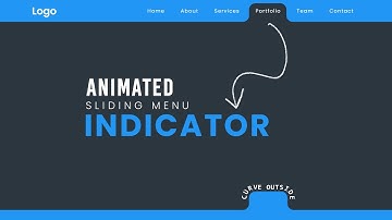 Animated Sliding Menu Indicator using Javascript | Curve outside