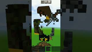 noob vs pro vs hacker Minecraft in challenge mino statue #minecraft #shorts #viralvideo #viral #yt