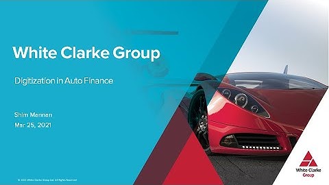 AFSA Webinar: Digitization in Auto Finance