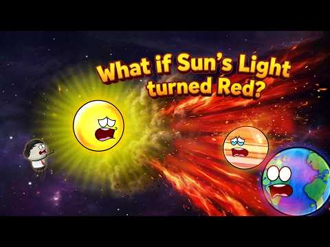 What if Sun’s Light turned Red? | #aumsum #kids #science