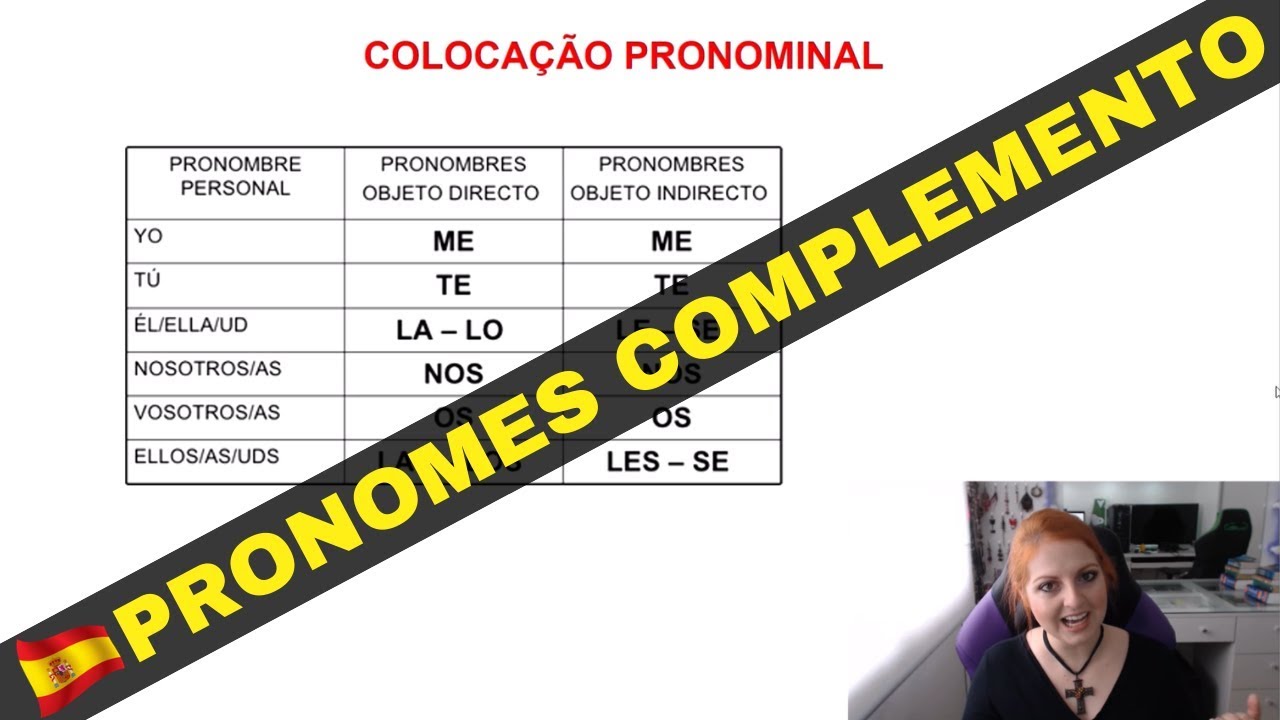 PRONOMES PESSOAIS DE COMPLEMENTO (PRONOMBRE PERSONAL COMPLEMENTO)