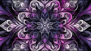 Mandala Background Video  - Purple Wallpaper For TV 4K No Sound