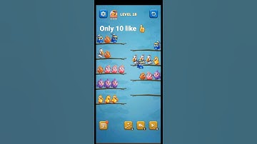 bird sort puzzle color game leval 18 #allgameeasy