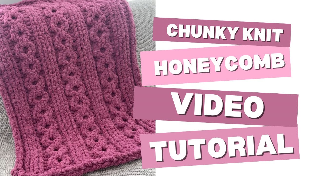 DIY Make Your Own Finger Knit Chunky Knit Honeycomb Pattern - YouTube