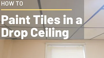 How to Paint Ceiling Tiles in a Drop Ceiling