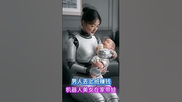 美女机器人在家带娃！！ #猫女机器人 #机器人老婆 #机器人保姆  #artificialintelligence #ai #sorts