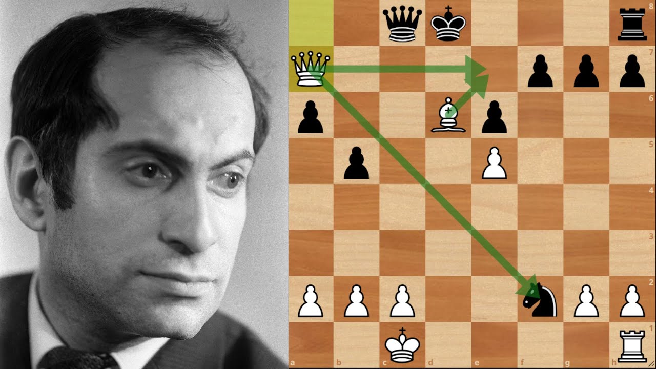 Михаил Таль наказывает соперника за ошибку в дебюте! Шахматы - YouTube