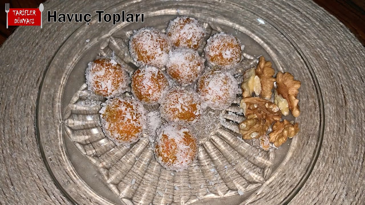 HAVUÇ TOPLARI | Pratik Bir Atıştırmalık Tarifi