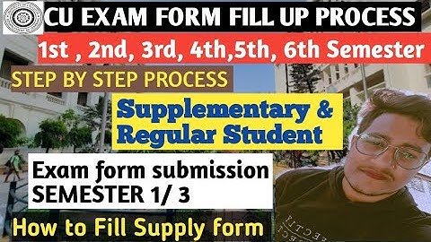 CU EXAM FORM FILL UP PROCESS FOR REGULAR & Supple STUDENTS | How to apply cu exam form| All semester