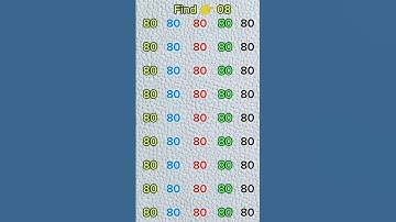 Find 08 Odd Number #quiz #quiztime #challenge #ias #puzzle #find #ढूंढो #gkquestion #maths #riddles