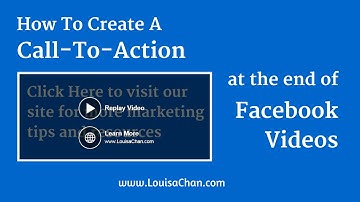 How to add call to action to Facebook Videos
