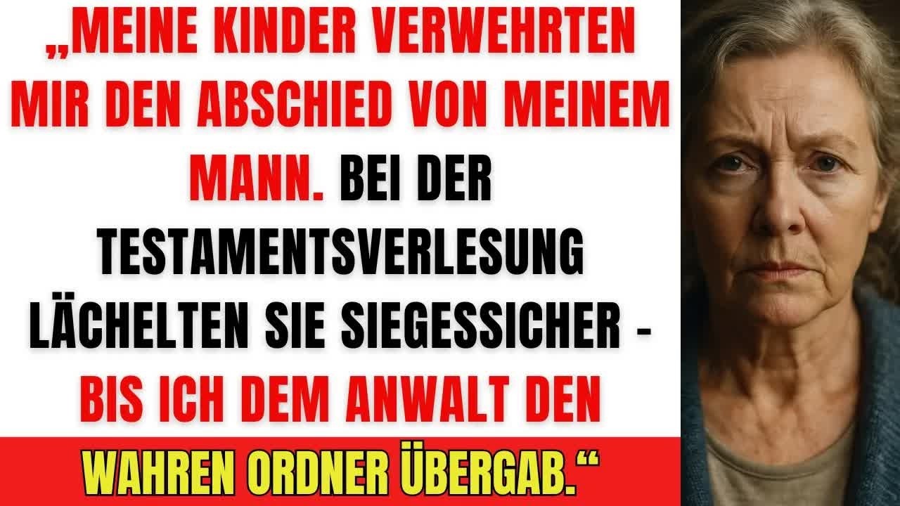Meine eigenen Söhne warfen mich aus der Testamentseröffnung – doch ich war vorbereitet