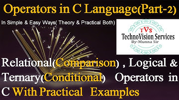 Ternary Operator in C programming Language Video Tutorial
