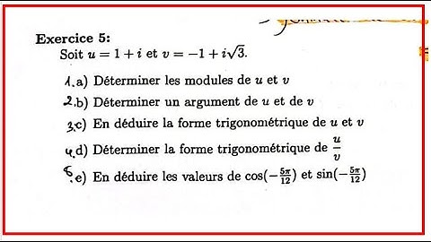 🎥 Nombres Complexes : Série 1 Algèbre 1 — Exercices Corrigés (Faculté des Sciences Tétouan)