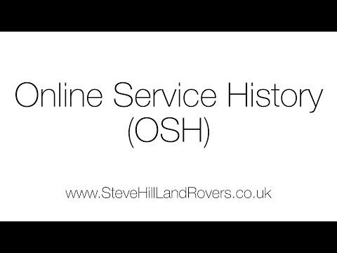 Land Rover Online Service History OSH