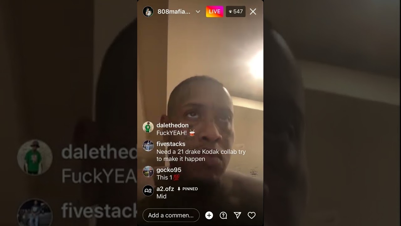 Southside plays beats at 7 AM ( shows screen)