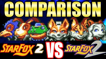 Star Fox 2 Beta VS Star Fox 2 SNES Classic Edition Graphics Comparison (Opening Intro)