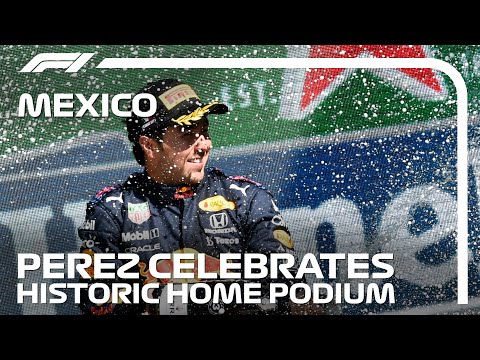 Sergio Perez's Emotional Home Podium! | 2021 Mexico City Grand Prix