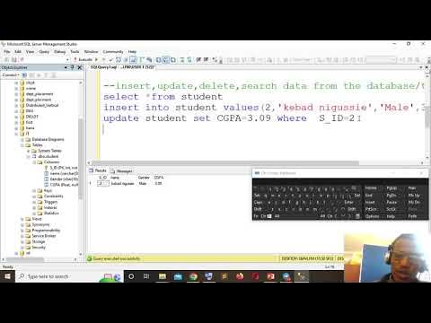 insert,update,delete,search data from the database/table - YouTube
