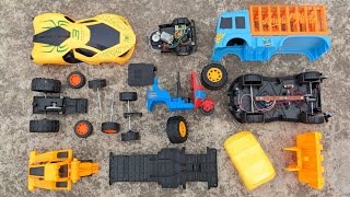 Assemble Toy Vehicles | Animal Truck Spider man Car and Cng Auto Rickshaw