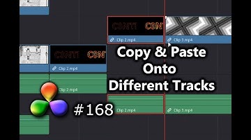 DaVinci Resolve Tutorial: How To Copy & Paste Media Edits Onto Different Edit Timeline Tracks