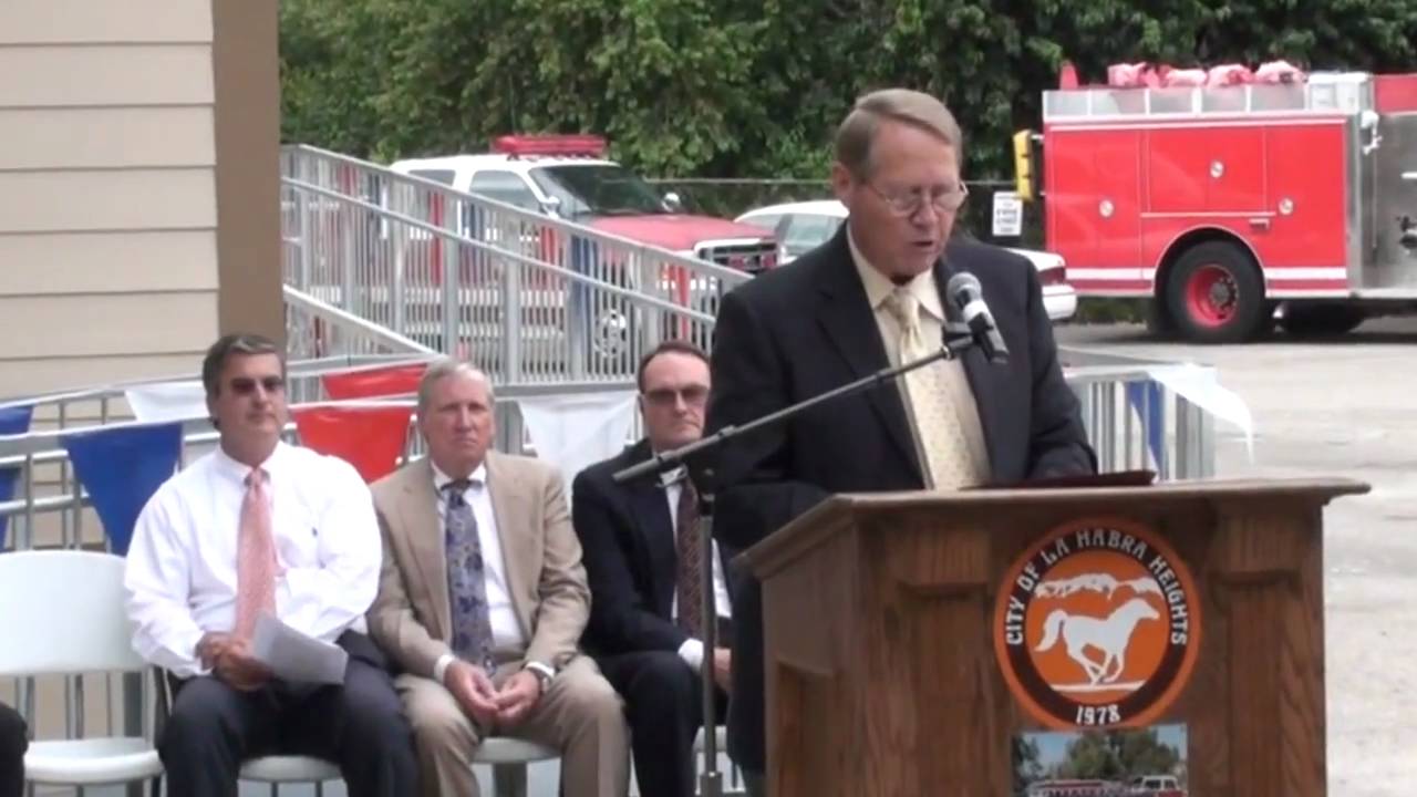 City of La Habra Heights Fire Department Dormitory Dedication YouTube