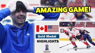 BRITS React to USA vs. Canada Full Highlights (AMAZING GAME!) 2024 Women's World Hockey Championship