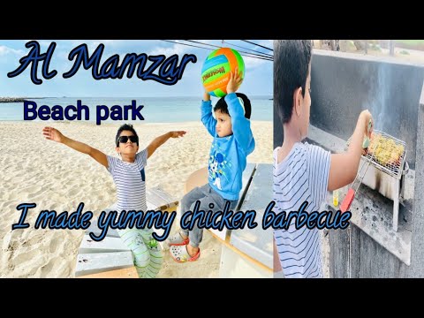 Al Mamzar Beach Park / Barbecue Day Out With My Family ||