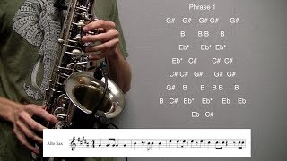 Get Lucky - Alto Sax Tutorial