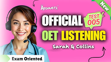 OET LISTENING TEST 05 Official #oet #oetexam #oetnursing #oetlisteningtest