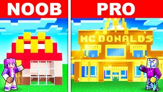 NOOB vs PRO: MODERN MCDONALDS HOUSE BUILD CHALLENGE in Minecraft