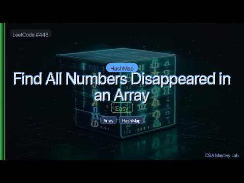 LeetCode 448: Find All Numbers Disappeared in an Array — The HashMap Trick (C#)