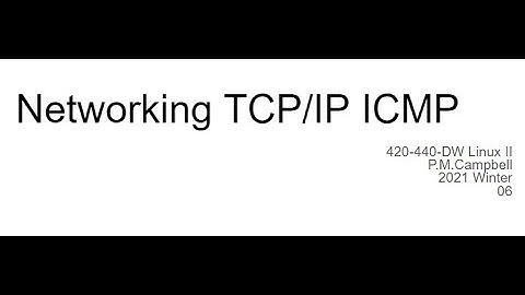 06 06 networking:  icmp using ping & traceroute
