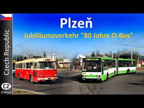 【4K】PLZEŇ TROLLEYBUS - historischer Škoda Sonderverkehr (2021)