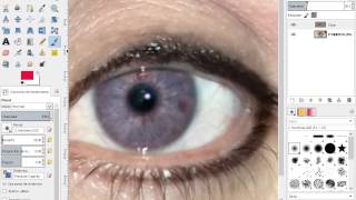 Cambiar el color de ojos con GIMP en 2 minutos screenshot 5