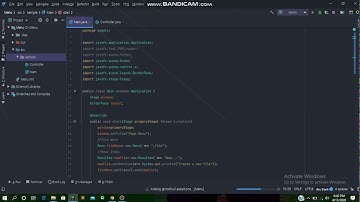 Create Menu in JavaFX