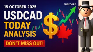 USDCAD TODAY ANALYSIS| Live Forex Trading| 15 October 2025