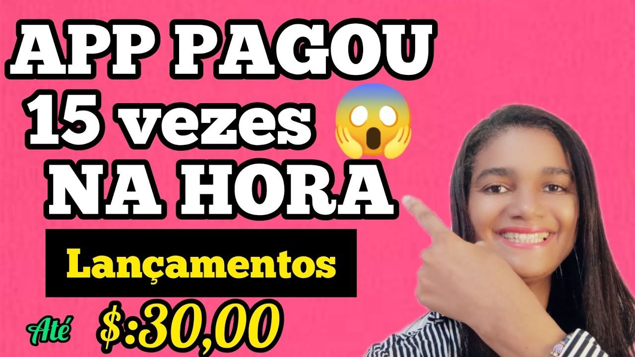 😱APP PAGANDO NA HORA Até $:30,00/provas de pagamento/como ganhar dinheiro na internet/Renda Extra