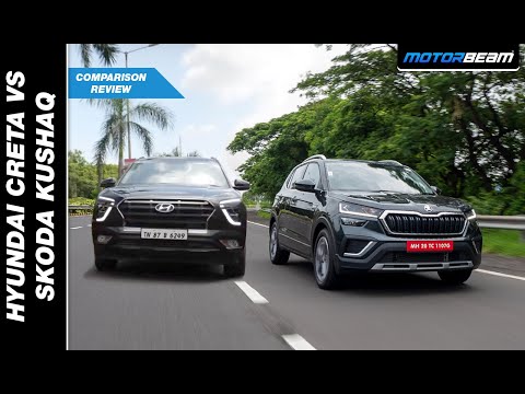 Skoda Kushaq vs Hyundai Creta Comparison Review - Kaunsi Kharide? | MotorBeam हिंदी