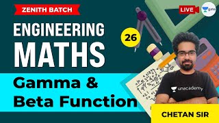 Gamma and Beta Function | Lec 26 | Engineering Maths | GATE/ESE CE Exam | Chetan Sir