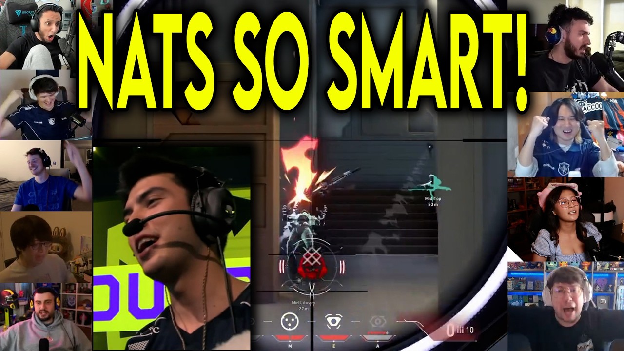 Valorant Streamers Reacts To TL nAts 1000IQ OUTLAW 3k Against FNC In VCT