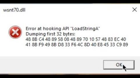 что делать при ошибке Error at hooking
