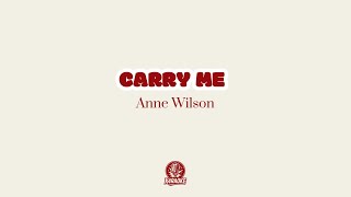 🎤🤠 Karaoke CARRY ME - Anne Wilson