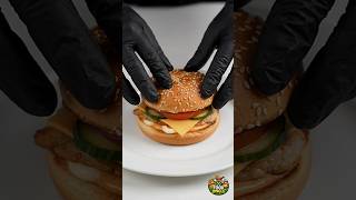 Subway-Style Chicken Burger | Crispy Chicken Burger Recipe #shorts #asmr #recipe #burger
