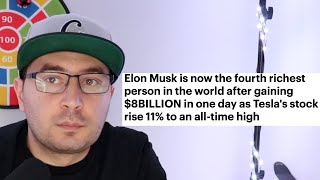 Elon Musk is now the fourth richest person in the world