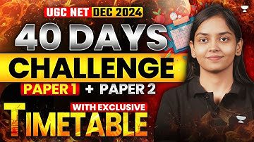 UGC NET Dec 2024 40 Days Strategy🔥 | UGC NET Paper 1 & Paper 2 | 40 Days Strategy😍| Kanupriya Mam